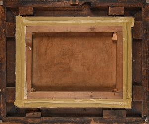 Consalvo Carelli : Panorama della costiera con famiglia di contadini in sosta  - Asta Dipinti del XIX e XX secolo - Associazione Nazionale - Case d'Asta italiane