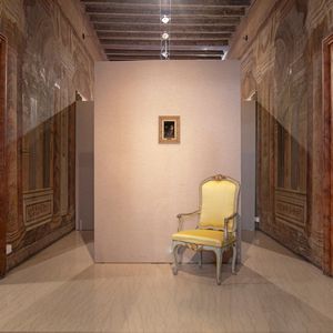 Giuseppe Costantini : Donna che fila in un interno  - Asta Dipinti del XIX e XX secolo - Associazione Nazionale - Case d'Asta italiane