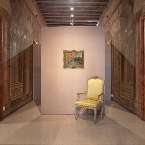 Giuseppe Casciaro : 'La casa rossa - Cava dei Tirreni'.  - Asta Dipinti del XIX e XX secolo - Associazione Nazionale - Case d'Asta italiane