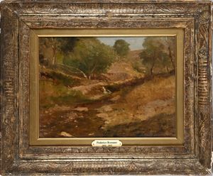 Federico Rossano : Paesaggio 	  - Asta Dipinti del XIX e XX secolo - Associazione Nazionale - Case d'Asta italiane