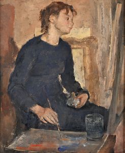 ANTONIO BRESCIANI - La pittrice	