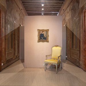 ANTONIO BRESCIANI : La pittrice	  - Asta Dipinti del XIX e XX secolo - Associazione Nazionale - Case d'Asta italiane