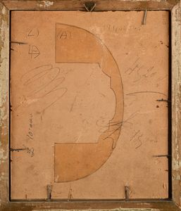 Antonino Calcagnadoro : Due paesaggi con antiche rovine architettoniche  - Asta Dipinti del XIX e XX secolo - Associazione Nazionale - Case d'Asta italiane