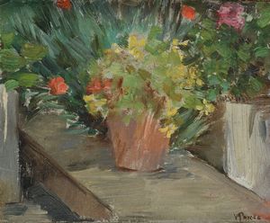 Vicente  Poveda Y Juan - Vasi di fiori
