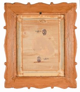 Giovanni Panza : Uomo con cagnolino  - Asta Dipinti del XIX e XX secolo - Associazione Nazionale - Case d'Asta italiane