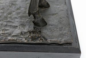 Giuseppe Bianchi : Giovane donna a cavallo  - Asta Dipinti del XIX e XX secolo - Associazione Nazionale - Case d'Asta italiane