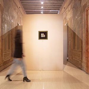 Pietro Scoppetta : Giovane donna al balcone  - Asta Dipinti del XIX e XX secolo - Associazione Nazionale - Case d'Asta italiane