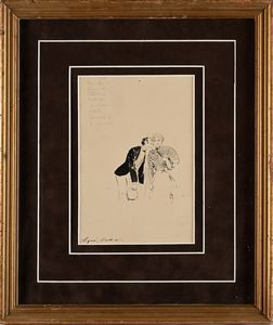 Pietro Scoppetta : 'Sign, dicite s'  - Asta Dipinti del XIX e XX secolo - Associazione Nazionale - Case d'Asta italiane