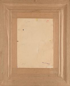 Pietro Scoppetta : 'Dimane t'o dico' (canzone popolare con versi di Salvatore di Giacomo)  - Asta Dipinti del XIX e XX secolo - Associazione Nazionale - Case d'Asta italiane