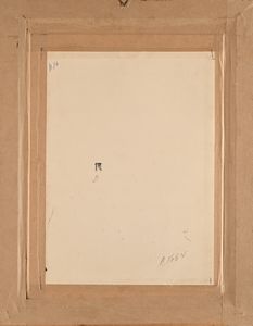 Pietro Scoppetta : Scena con militare a cavallo (tavola per un' illustrazione)  - Asta Dipinti del XIX e XX secolo - Associazione Nazionale - Case d'Asta italiane