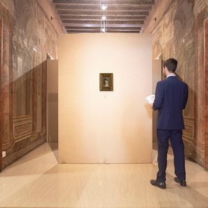 Pietro Scoppetta : Corteggiamento  - Asta Dipinti del XIX e XX secolo - Associazione Nazionale - Case d'Asta italiane