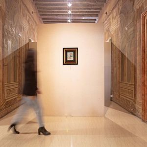 Pietro Scoppetta : Giovane popolana con vaso e mazzo di fiori  - Asta Dipinti del XIX e XX secolo - Associazione Nazionale - Case d'Asta italiane