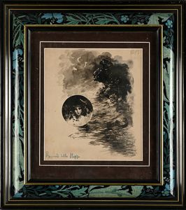 Francesco Galante : Tavola per illustrazione di Racconti della Steppa (N. 13)  - Asta Dipinti del XIX e XX secolo - Associazione Nazionale - Case d'Asta italiane