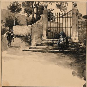 Francesco Galante - Tavola per illustrazione di Racconti della Steppa