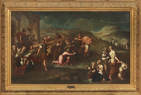 Niccolò De Simone (attr. a) : Via al Calvario  - Asta Importanti Dipinti Antichi - Associazione Nazionale - Case d'Asta italiane