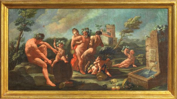 Nicolò Brencola (attr. a) : Bacco ubriaco  - Asta Importanti Dipinti Antichi - Associazione Nazionale - Case d'Asta italiane