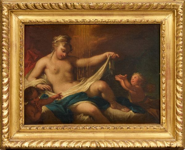 Scuola francese del XVIII secolo : Danae  - Asta Importanti Dipinti Antichi - Associazione Nazionale - Case d'Asta italiane