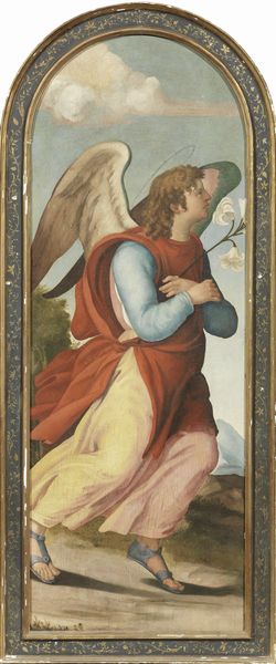 Ignoto pittore marchigiano del XVI secolo : Angelo annunciante e Madonna annunciata (Annunciazione dello studiolo)  - Asta Importanti Dipinti Antichi - Associazione Nazionale - Case d'Asta italiane