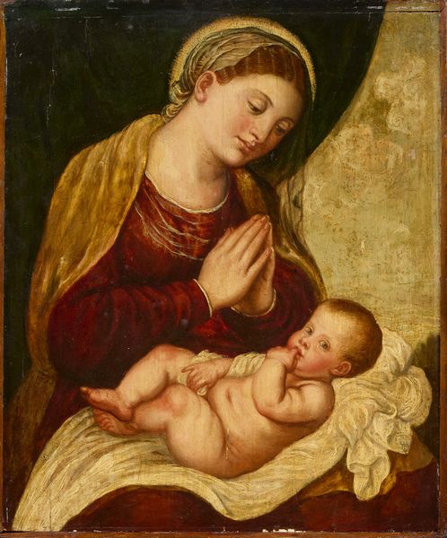 Polidoro da Lanciano (attr. a) : Madonna col Bambino  - Asta Importanti Dipinti Antichi - Associazione Nazionale - Case d'Asta italiane