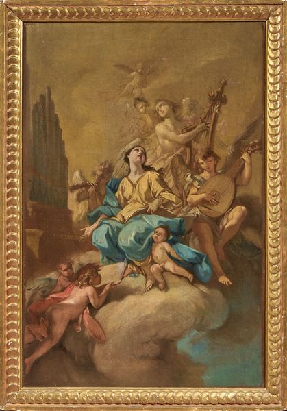 Sebastiano Galeotti : Santa Cecilia e gli Angeli musicanti  - Asta Importanti Dipinti Antichi - Associazione Nazionale - Case d'Asta italiane