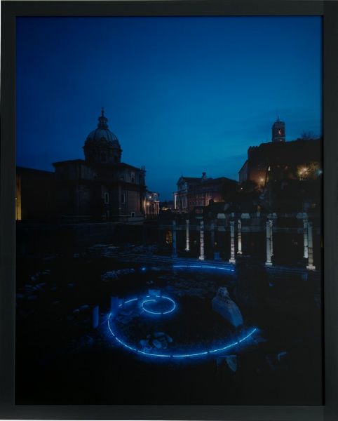 CLAUDIO ABATE : Mario Merz (Un segno nel foro di Cesare)  - Asta Photographs from important european collections - Associazione Nazionale - Case d'Asta italiane