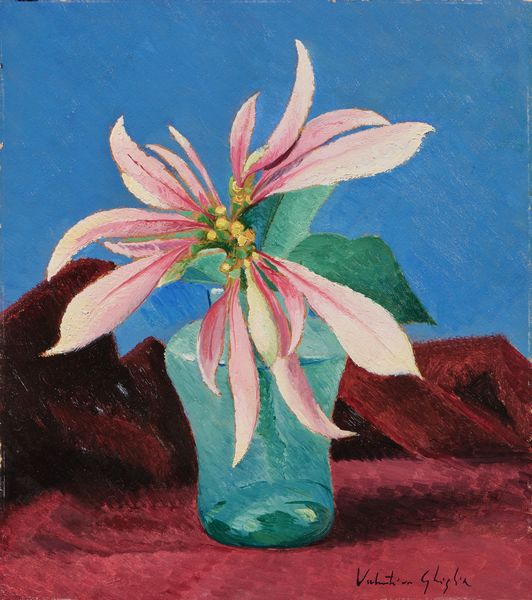 Valentino Ghiglia : Vaso con fiori  - Asta Dipinti e Sculture del XIX e XX secolo - Associazione Nazionale - Case d'Asta italiane