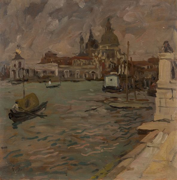 Giuseppe Graziosi : Sera a Venezia  - Asta Dipinti e Sculture del XIX e XX secolo - Associazione Nazionale - Case d'Asta italiane