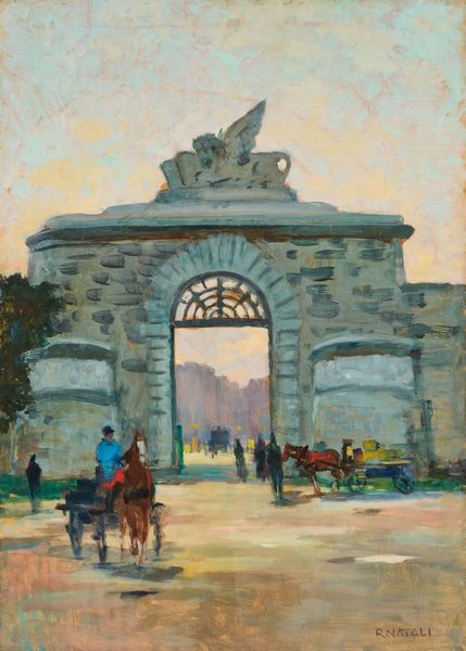 Renato Natali : Porta San Marco a Livorno  - Asta Dipinti e Sculture del XIX e XX secolo - Associazione Nazionale - Case d'Asta italiane