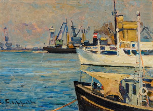 Cafiero Filippelli : Porto di Livorno  - Asta Dipinti e Sculture del XIX e XX secolo - Associazione Nazionale - Case d'Asta italiane