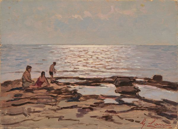 Giovanni Lomi : Bagnanti  - Asta Dipinti e Sculture del XIX e XX secolo - Associazione Nazionale - Case d'Asta italiane