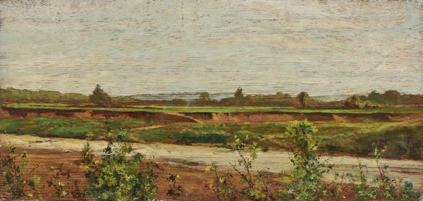 Eugenio Cecconi : Campagna toscana  - Asta Dipinti e Sculture del XIX e XX secolo - Associazione Nazionale - Case d'Asta italiane