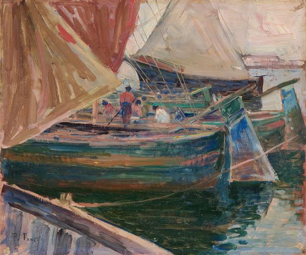 Francesco Fanelli : Barche  - Asta Dipinti e Sculture del XIX e XX secolo - Associazione Nazionale - Case d'Asta italiane