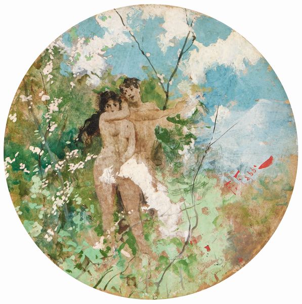 Fabio Fabbi : Adamo ed Eva  - Asta Dipinti e Sculture del XIX e XX secolo - Associazione Nazionale - Case d'Asta italiane