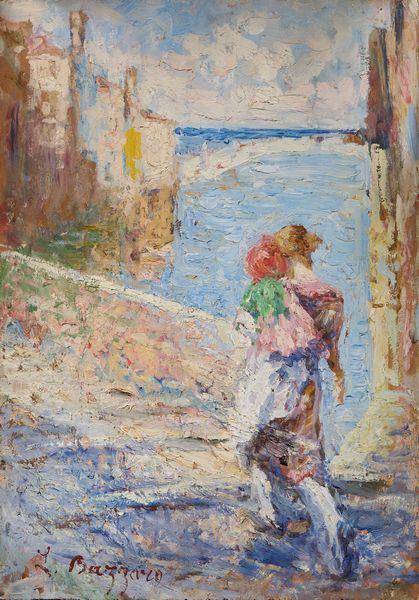 Leonardo Bazzaro : Chioggia  - Asta Dipinti e Sculture del XIX e XX secolo - Associazione Nazionale - Case d'Asta italiane