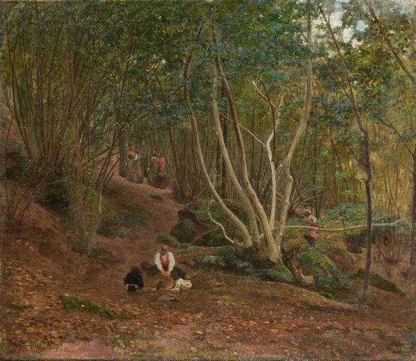 GIOVANNI (NINO) COSTA : Nel bosco  - Asta Dipinti e Sculture del XIX e XX secolo - Associazione Nazionale - Case d'Asta italiane