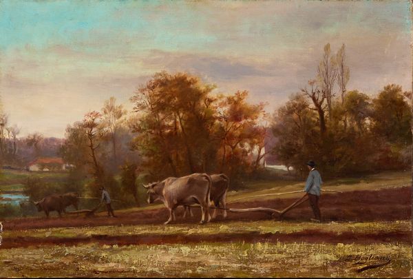 Enrico Bogliani : Aratura  - Asta Dipinti e Sculture del XIX e XX secolo - Associazione Nazionale - Case d'Asta italiane