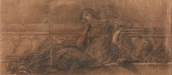 Gaetano Previati : Anime decadute  - Asta Dipinti e Sculture del XIX e XX secolo - Associazione Nazionale - Case d'Asta italiane