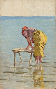 Angiolo Tommasi - Lavandaia