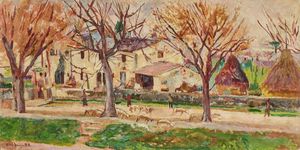 Ulvi Liegi - Case coloniche lungo l'Affrico