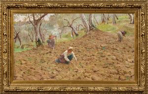 Adolfo Tommasi - La raccolta delle patate