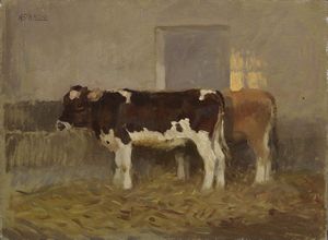 Alberto Zardo - Interno di stalla