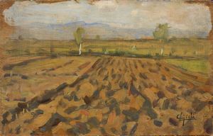 Luigi Gioli - Paesaggio toscano