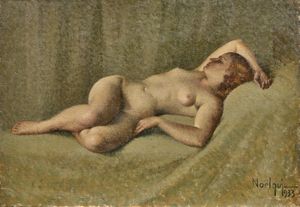 Noël Quintavalle Noëlqui - Studio di nudo di donna che dorme
