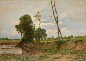 Carlo Follini - Figure nel paesaggio