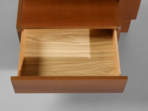 BARONI (cerchia di GIOVANNI MICHELUCCI) NELLO (1906 - 1958) : attribuito. Coppia di comodini con vano a giorno e cassetto  - Asta Asta 516 | DESIGN E ARTI DECORATIVE DEL NOVECENTO Online - Associazione Nazionale - Case d'Asta italiane