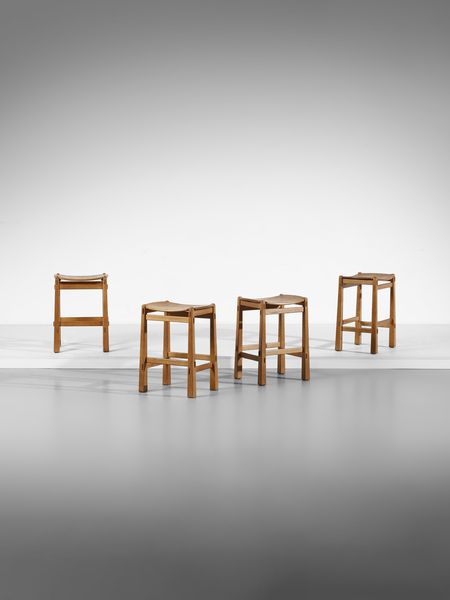 RIVADOSSI GIUSEPPE (n. 1935) : Quattro sgabelli mod. Pastorale Classico per Officina Rivadossi, Nave  - Asta Asta 516 | DESIGN E ARTI DECORATIVE DEL NOVECENTO Online - Associazione Nazionale - Case d'Asta italiane