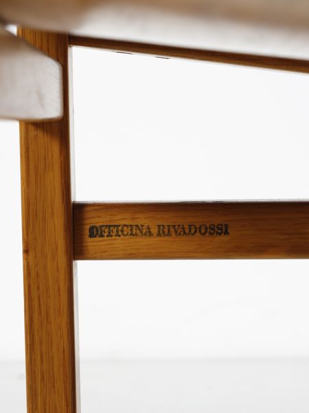 RIVADOSSI GIUSEPPE (n. 1935) : Otto sedie con braccioli mod. Medea per Officina Rivadossi, Nave  - Asta Asta 516 | DESIGN E ARTI DECORATIVE DEL NOVECENTO Online - Associazione Nazionale - Case d'Asta italiane