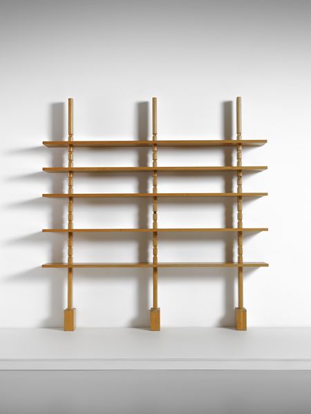 BERNINI : Libreria a due campate e cinque ripiani  - Asta Asta 516 | DESIGN E ARTI DECORATIVE DEL NOVECENTO Online - Associazione Nazionale - Case d'Asta italiane