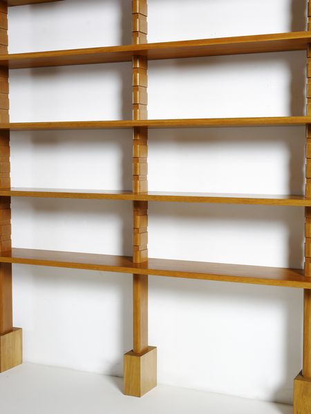 BERNINI : Libreria a due campate e cinque ripiani  - Asta Asta 516 | DESIGN E ARTI DECORATIVE DEL NOVECENTO Online - Associazione Nazionale - Case d'Asta italiane