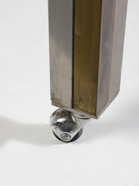 REGA ROMEO (1925 - 1984) : nello stile di. Tavolo su ruote  - Asta Asta 516 | DESIGN E ARTI DECORATIVE DEL NOVECENTO Online - Associazione Nazionale - Case d'Asta italiane